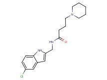 N-[(5-chloro-1H-indol-2-yl)methyl]-4-(1-piperidinyl)butanamide