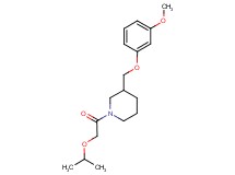 1-(isopropoxyacetyl)-3-[(3-methoxyphenoxy)methyl]piperidine