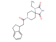 8-(2,3-dihydro-1H-inden-1-ylacetyl)-1-ethyl-1,3,8-triazaspiro[4.5]decane-2,4-dione