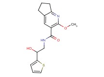 N-[2-hydroxy-2-(2-thienyl)ethyl]-2-methoxy-6,7-dihydro-5H-cyclopenta[b]pyridine-3-carboxamide