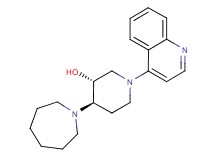(3R*,4R*)-4-(1-azepanyl)-1-(4-quinolinyl)-3-piperidinol