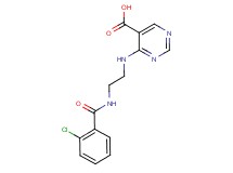 4-({2-[(2-chlorobenzoyl)amino]ethyl}amino)pyrimidine-5-carboxylic acid