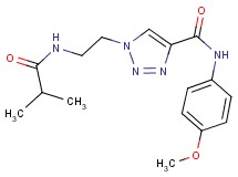 1-[2-(isobutyrylamino)ethyl]-N-(4-methoxyphenyl)-1H-1,2,3-triazole-4-carboxamide