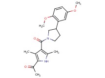 1-(4-{[3-(2,5-dimethoxyphenyl)-1-pyrrolidinyl]carbonyl}-3,5-dimethyl-1H-pyrrol-2-yl)ethanone