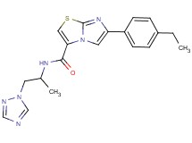 6-(4-ethylphenyl)-N-[1-methyl-2-(1H-1,2,4-triazol-1-yl)ethyl]imidazo[2,1-b][1,3]thiazole-3-carboxamide