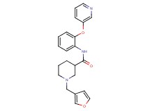 1-(3-furylmethyl)-N-[2-(3-pyridinyloxy)phenyl]-3-piperidinecarboxamide