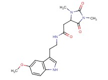 2-(1,3-dimethyl-2,5-dioxo-4-imidazolidinyl)-N-[2-(5-methoxy-1H-indol-3-yl)ethyl]acetamide