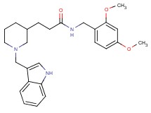 N-(2,4-dimethoxybenzyl)-3-[1-(1H-indol-3-ylmethyl)-3-piperidinyl]propanamide