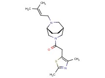 (1R*,5R*)-3-[(2,4-dimethyl-1,3-thiazol-5-yl)acetyl]-6-(3-methyl-2-buten-1-yl)-3,6-diazabicyclo[3.2.2]nonane