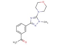 1-[3-(1-methyl-5-morpholin-4-yl-1H-1,2,4-triazol-3-yl)phenyl]ethanone
