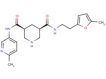 (3R*,5S*)-N-[2-(5-methyl-2-furyl)ethyl]-N'-(6-methylpyridin-3-yl)piperidine-3,5-dicarboxamide