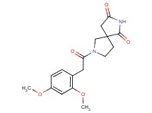 7-[(2,4-dimethoxyphenyl)acetyl]-2,7-diazaspiro[4.4]nonane-1,3-dione