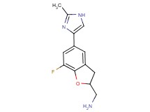 1-[7-fluoro-5-(2-methyl-1H-imidazol-4-yl)-2,3-dihydro-1-benzofuran-2-yl]methanamine