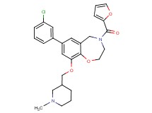 7-(3-chlorophenyl)-4-(2-furoyl)-9-[(1-methyl-3-piperidinyl)methoxy]-2,3,4,5-tetrahydro-1,4-benzoxazepine