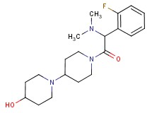 1'-[(dimethylamino)(2-fluorophenyl)acetyl]-1,4'-bipiperidin-4-ol