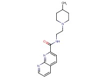 N-[2-(4-methylpiperidin-1-yl)ethyl]-1,8-naphthyridine-2-carboxamide