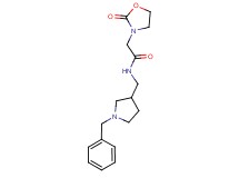 N-[(1-benzylpyrrolidin-3-yl)methyl]-2-(2-oxo-1,3-oxazolidin-3-yl)acetamide