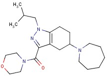 5-(1-azepanyl)-1-isobutyl-3-(4-morpholinylcarbonyl)-4,5,6,7-tetrahydro-1H-indazole