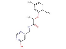 2-(2,5-dimethylphenoxy)-N-[(6-hydroxypyrimidin-4-yl)methyl]propanamide