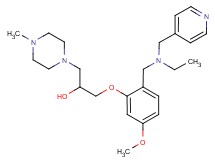 1-(2-{[ethyl(4-pyridinylmethyl)amino]methyl}-5-methoxyphenoxy)-3-(4-methyl-1-piperazinyl)-2-propanol