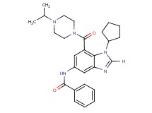 N-{1-cyclopentyl-7-[(4-isopropyl-1-piperazinyl)carbonyl]-1H-benzimidazol-5-yl}benzamide
