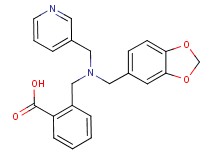 2-{[(1,3-benzodioxol-5-ylmethyl)(pyridin-3-ylmethyl)amino]methyl}benzoic acid