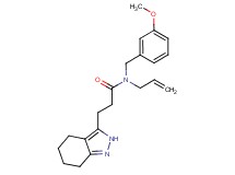 N-allyl-N-(3-methoxybenzyl)-3-(4,5,6,7-tetrahydro-2H-indazol-3-yl)propanamide