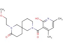 8-[(2-hydroxy-4,6-dimethyl-3-pyridinyl)carbonyl]-2-(2-methoxyethyl)-2,8-diazaspiro[5.5]undecan-3-one
