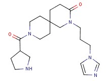 2-[3-(1H-imidazol-1-yl)propyl]-9-(3-pyrrolidinylcarbonyl)-2,9-diazaspiro[5.5]undecan-3-one dihydrochloride