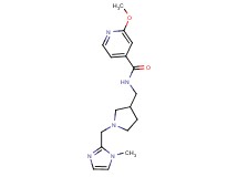 2-methoxy-N-({1-[(1-methyl-1H-imidazol-2-yl)methyl]pyrrolidin-3-yl}methyl)isonicotinamide