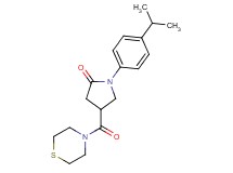 1-(4-isopropylphenyl)-4-(4-thiomorpholinylcarbonyl)-2-pyrrolidinone