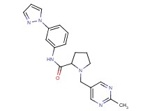 1-[(2-methyl-5-pyrimidinyl)methyl]-N-[3-(1H-pyrazol-1-yl)phenyl]prolinamide