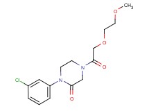 1-(3-chlorophenyl)-4-[(2-methoxyethoxy)acetyl]-2-piperazinone