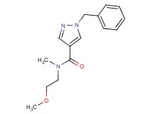 1-benzyl-N-(2-methoxyethyl)-N-methyl-1H-pyrazole-4-carboxamide
