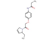N-{4-[2-(2-ethyl-2,5-dihydro-1H-pyrrol-1-yl)-2-oxoethoxy]phenyl}propanamide