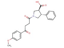 (3S*,4R*)-1-[4-(4-methoxyphenyl)-4-oxobutanoyl]-4-phenylpyrrolidine-3-carboxylic acid
