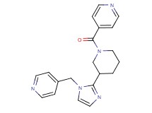 4-{[2-(1-isonicotinoyl-3-piperidinyl)-1H-imidazol-1-yl]methyl}pyridine