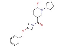 5-{[3-(benzyloxy)-1-azetidinyl]carbonyl}-1-cyclopentyl-2-piperidinone