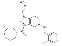 1-allyl-3-(1-azepanylcarbonyl)-N-(2-fluorobenzyl)-4,5,6,7-tetrahydro-1H-indazol-5-amine