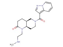 rel-(4aS,8aR)-1-[2-(methylamino)ethyl]-6-(pyrazolo[1,5-a]pyridin-3-ylcarbonyl)octahydro-1,6-naphthyridin-2(1H)-one hydrochloride