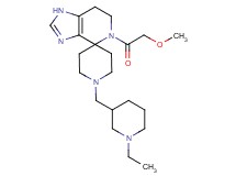 1'-[(1-ethylpiperidin-3-yl)methyl]-5-(methoxyacetyl)-1,5,6,7-tetrahydrospiro[imidazo[4,5-c]pyridine-4,4'-piperidine]