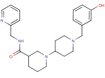 1'-(3-hydroxybenzyl)-N-(pyridin-2-ylmethyl)-1,4'-bipiperidine-3-carboxamide