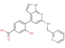 3-hydroxy-4-{6-[(pyridin-2-ylmethyl)amino]-1H-pyrrolo[2,3-b]pyridin-4-yl}benzoic acid