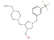 {(3R*,4S*)-4-[(4-ethylpiperazin-1-yl)methyl]-1-[3-(trifluoromethyl)benzyl]pyrrolidin-3-yl}methanol