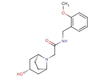 2-[(3-endo)-3-hydroxy-8-azabicyclo[3.2.1]oct-8-yl]-N-(2-methoxybenzyl)acetamide