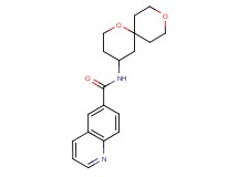 N-1,9-dioxaspiro[5.5]undec-4-ylquinoline-6-carboxamide