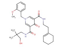 N-[2-(1-cyclohexen-1-yl)ethyl]-N'-(3-hydroxy-2,2-dimethylpropyl)-1-(2-methoxybenzyl)-4-oxo-1,4-dihydro-3,5-pyridinedicarboxamide