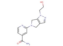 2-[1-(2-hydroxyethyl)-4,6-dihydropyrrolo[3,4-c]pyrazol-5(1H)-yl]isonicotinamide