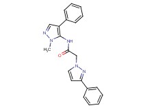 N-(1-methyl-4-phenyl-1H-pyrazol-5-yl)-2-(3-phenyl-1H-pyrazol-1-yl)acetamide