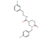1-(4-chlorobenzyl)-N-[2-(3-chlorophenyl)ethyl]-6-oxo-3-piperidinecarboxamide